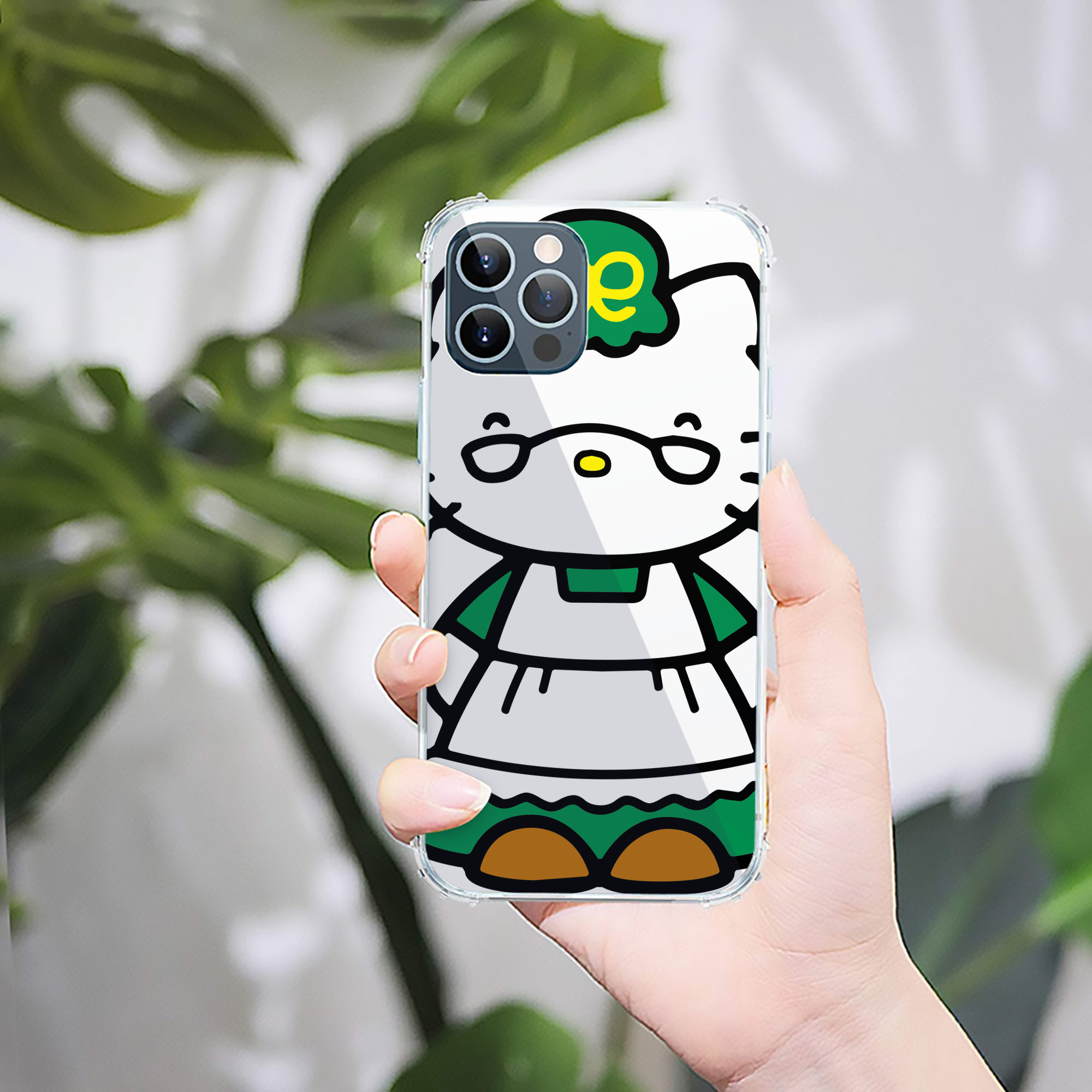 （画像用） Hello Kitty ハローキティ 【iPhone 12シリーズ対応】透明スマホケース（クリアソフトケース）